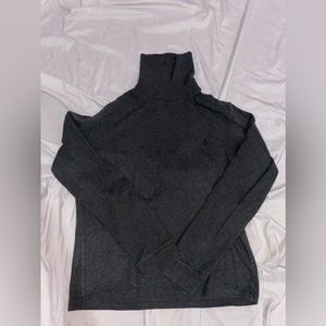 Dark Grey Polo Ralph Lauren Turtleneck Long Sleeve